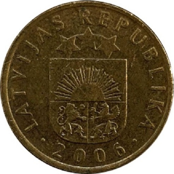 5 Латвийских сантим