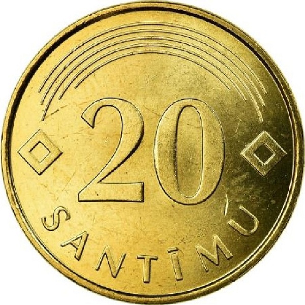 20 Латвийских сантим