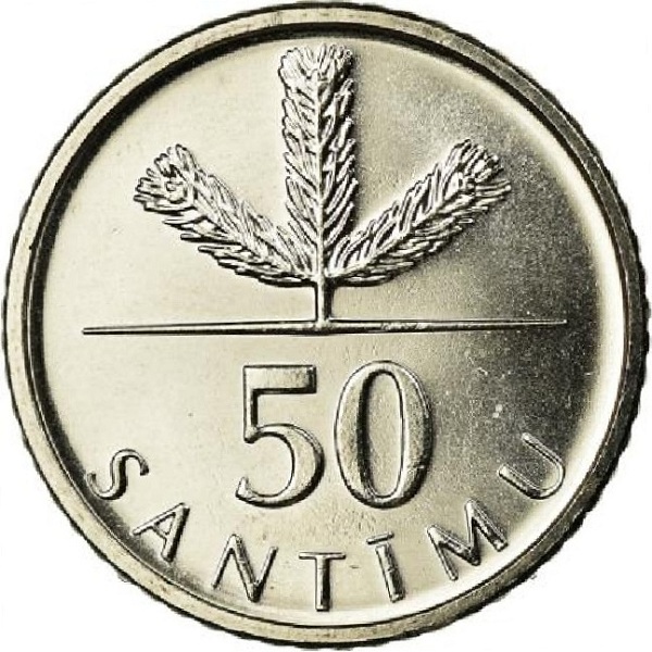 50 Латвийских сантим