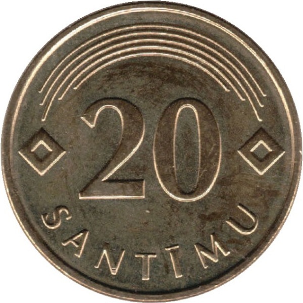 20 Латвийских сантим