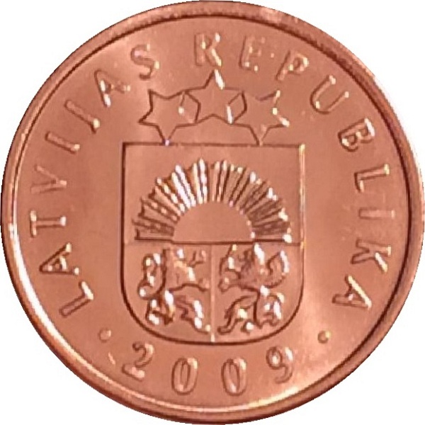 2 Латвийских сантим