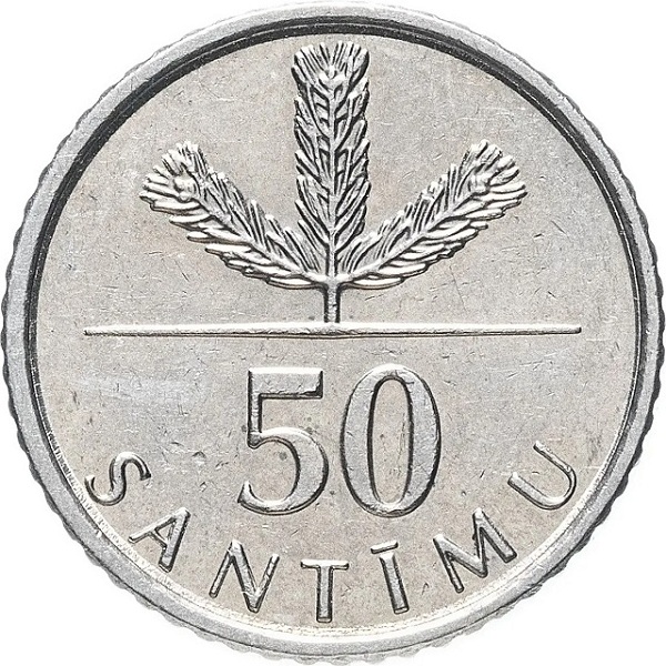 50 Латвийских сантим