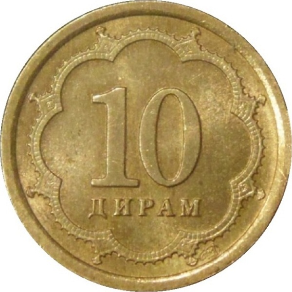 10 Таджикистанских дирам