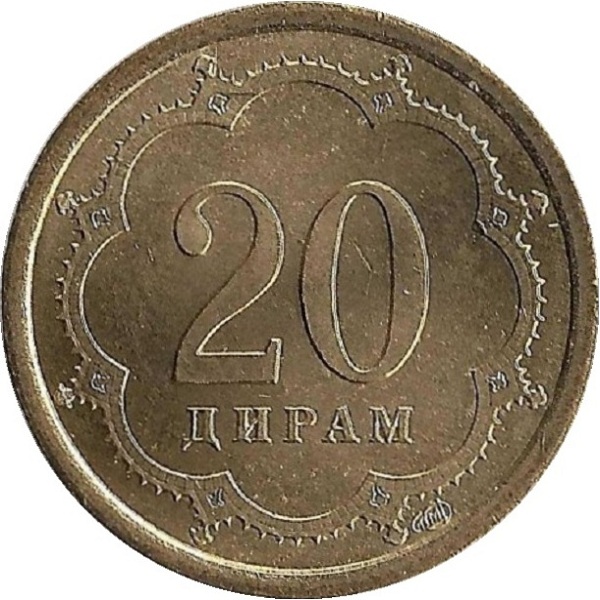 20 Таджикистанских дирам