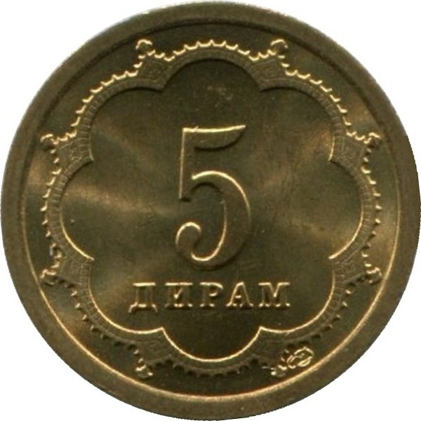 5 Таджикистанских дирам