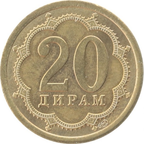 20 Таджикистанских дирам