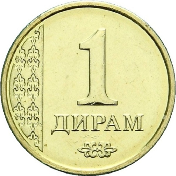 1 Таджикистанский дирам