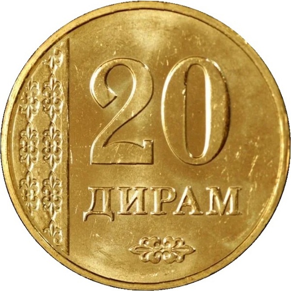 20 Таджикистанских дирам
