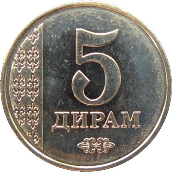 5 Таджикистанских дирам