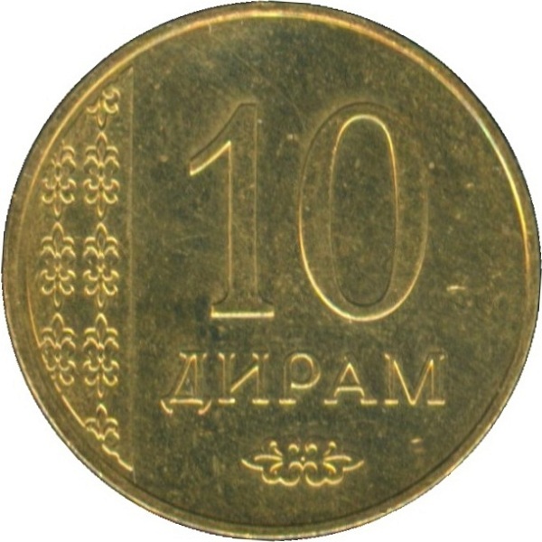 10 Таджикистанских дирам