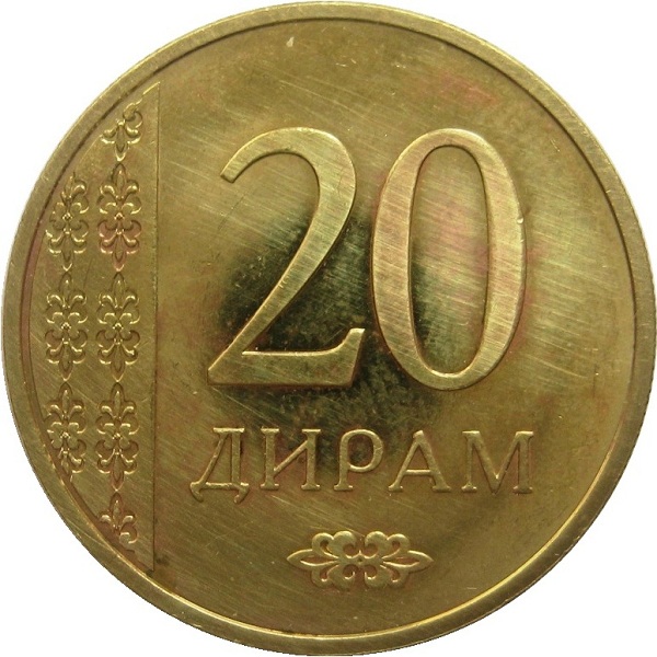 20 Таджикистанских дирам