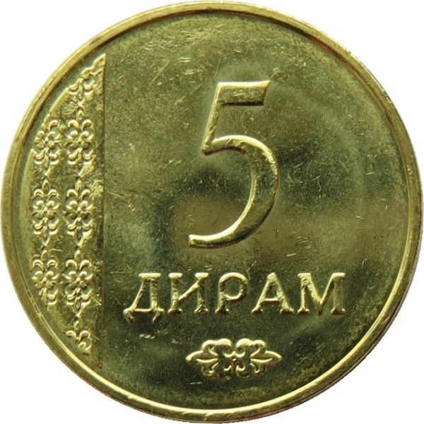 5 Таджикистанских дирам