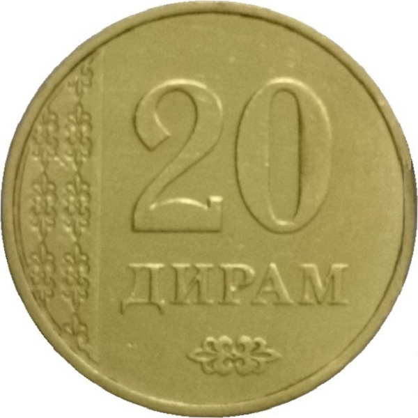 20 Таджикистанских дирам
