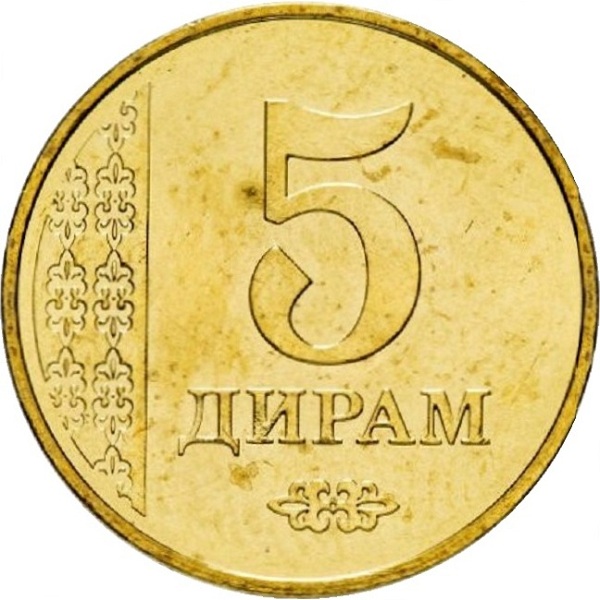 5 Таджикистанских дирам