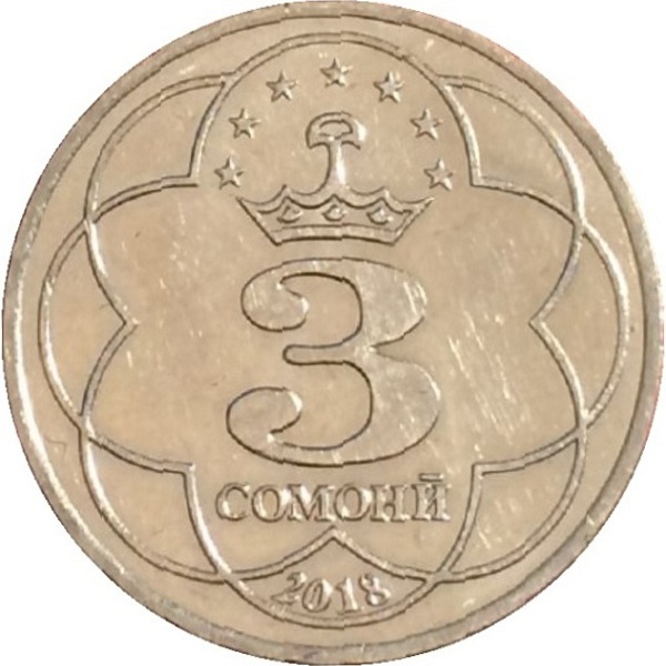 3 Таджикистанских сомони