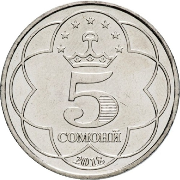5 Таджикистанских сомони